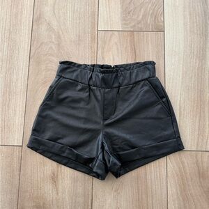 Sincerely Jules Black Leather Shorts Women's Shorts